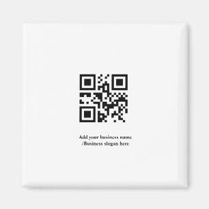 Imán Personalizado simple código QR agregar su nombre 