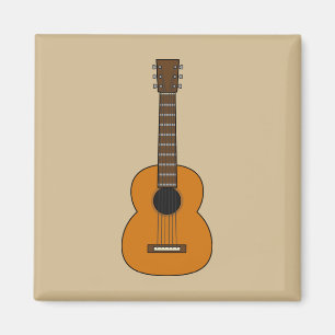 Imán Personalizado simple de guitarra acústica