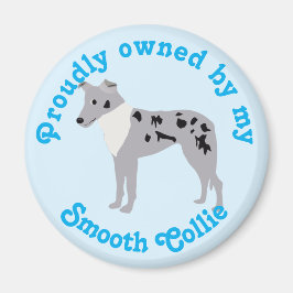 Imán Personalizado Smooth Collie Merle Magnet