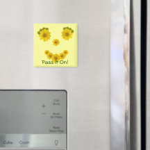 Personalizado sonriente con fotos de flores silves