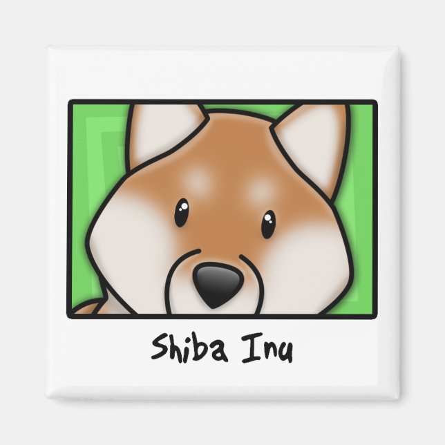 Imán Personalizado Square Shiba Inu (Frente)