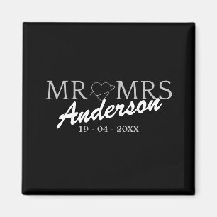 Imán Personalizado Sr. y Sra. Boda Regalo familiar