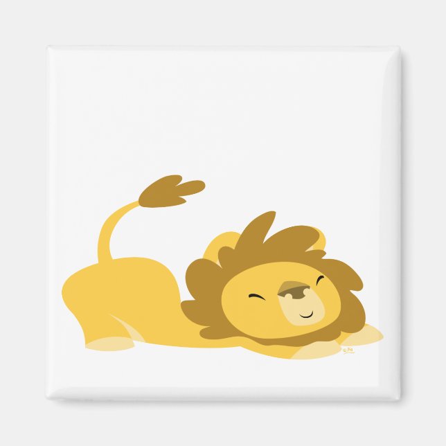 Imán Personalizado Stretching Lion Magnet (Frente)