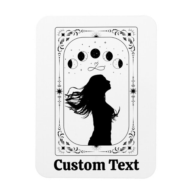 Imán Personalizado Tarot Añadir Nombre Amigo Fiesta de  (Vertical)