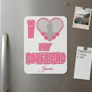Imán Personalizado Te Amo Mi Novio – Agregar Foto y Nom
