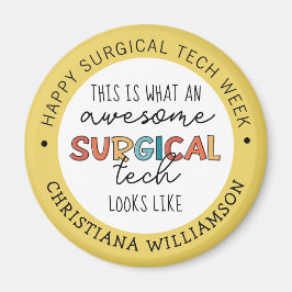 Imán Personalizado Tecnólogo Quirúrgico Semana Divertid