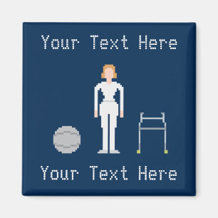 Imán Personalizado Terapia Física Femenina