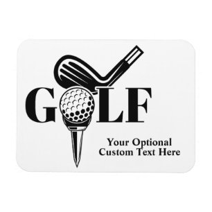 Imán Personalizado Text Golf