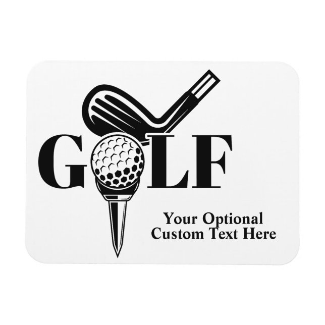 Imán Personalizado Text Golf (Horizontal)