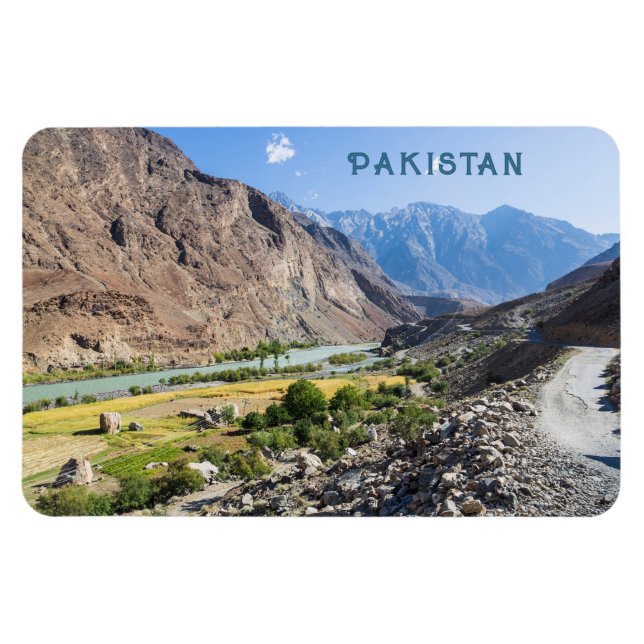 Imán Personalizado Texto Pakistán (Horizontal)