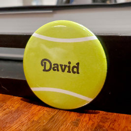 Imán Personalizado Texto Tennis Ball Fridge Magnet
