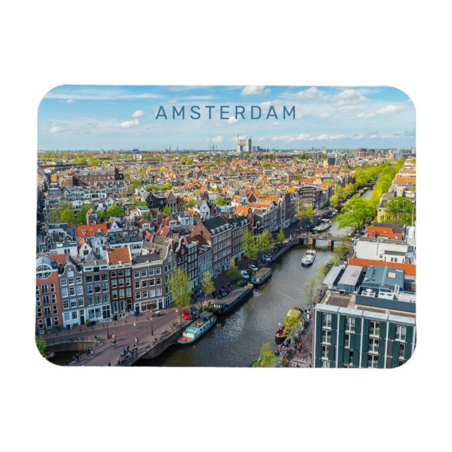 Imán Personalizado Textos Ámsterdam (Horizontal)