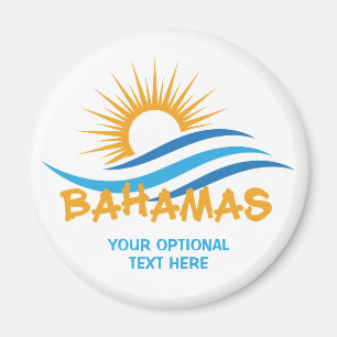 Imán Personalizado Textos Bahamas