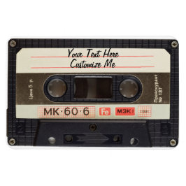 Imán Personalizado Textos / Retro Love Music Cassette M