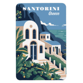Imán Personalizado Textos Santorini Grecia