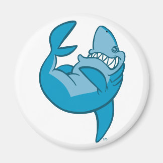Imán Personalizado Tiburón retrocediendo riendo Magnet
