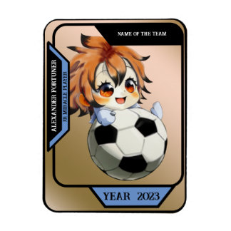 Imán Personalizado una tarjeta deportiva