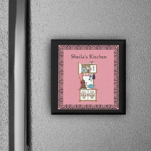 Imán Personalizado Vintage Kitchen Magnet