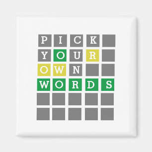 Imán Personalizado Wordle