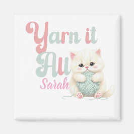 Imán Personalizado Yarn it All