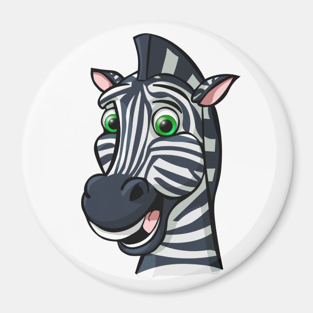 Imán Personalizado Zebra (Frente)