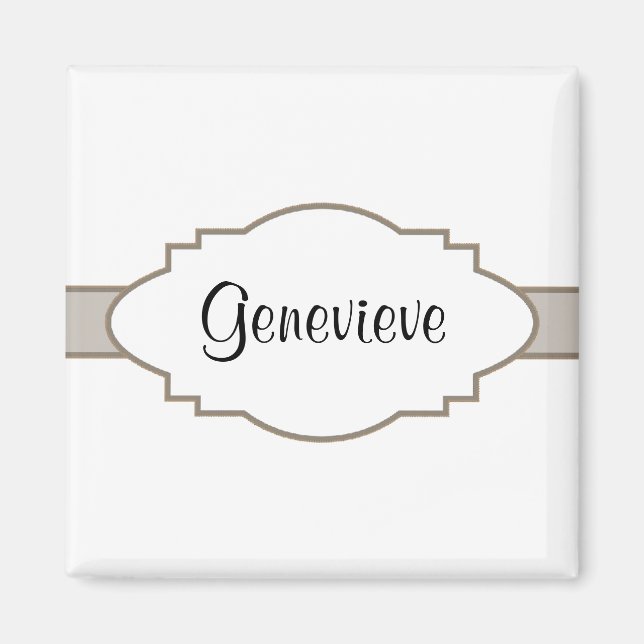 Imán Personalízalo! Placa de nombre (Frente)