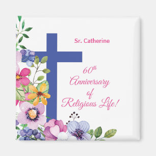 Imán Personalizar, 60° aniversario de la vida religios