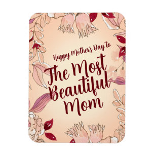 Imán Personalizar A La Madre Más Hermosa