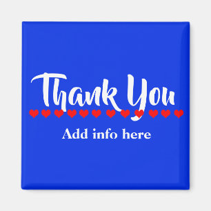 Imán Personalizar amable Gracias