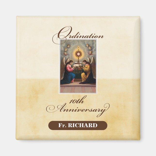 Imán Personalizar, ángeles del décimo aniversario de la (Frente)