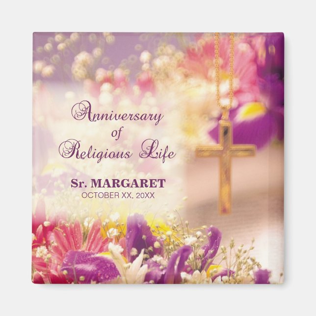 Imán Personalizar, Aniversario Vida Religiosa, Nun (Frente)