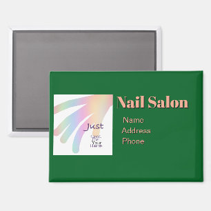 Imán Personalizar Anunciar Promocionar Negocio de Salón