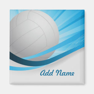 Imán Personalizar azul de voleibol Personaliza