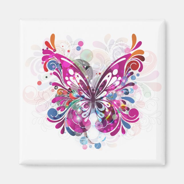Imán Personalizar de mariposa ~ Butterflies (Frente)