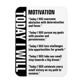 Imán Personalizar de recordatorio de objetivos de motiv