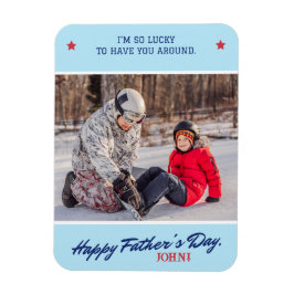 Imán Personalizar el nombre del guión del día del padre