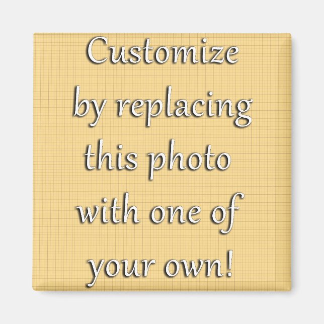 Imán ¡personalizar Esto! Añadir tu arte o fotografía (Frente)