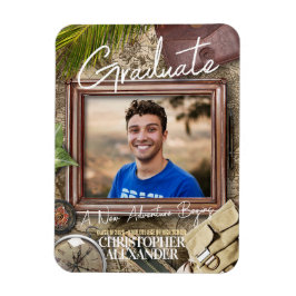 Imán Personalizar los anuncios de graduación de aventur