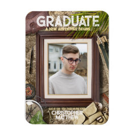 Imán Personalizar los anuncios de graduación de aventur