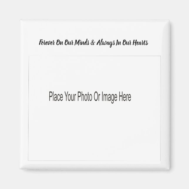 Imán Personalizar Memorial de la Foto (Frente)