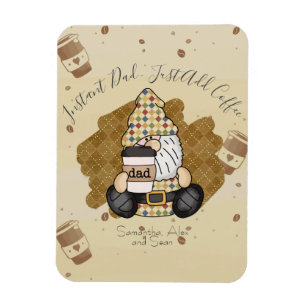 Imán Personalizar para el padre amante del café   Vinta