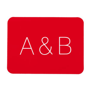 Imán Personalizar, personalizar alfabeto monograma inic