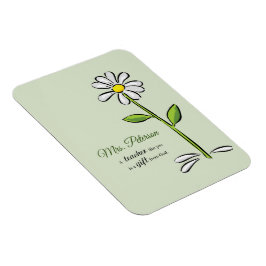 Imán Personalizar, profesores gracias, flor religiosa