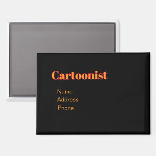 Imán Personalizar publicidad promocionar caricaturista