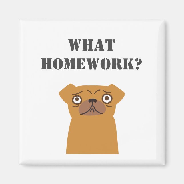 Imán ¿Personalizar Qué Homework? (Frente)