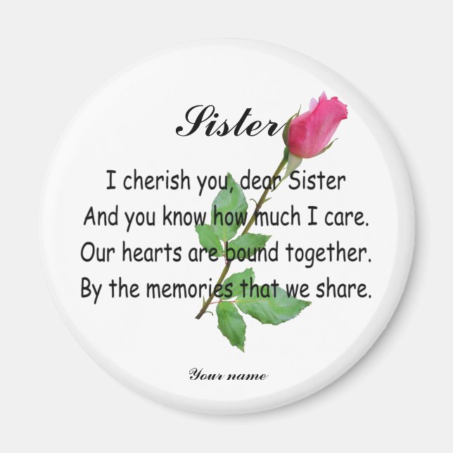 IMÁN PERSONALIZAR SISTER -MAGNET (Frente)