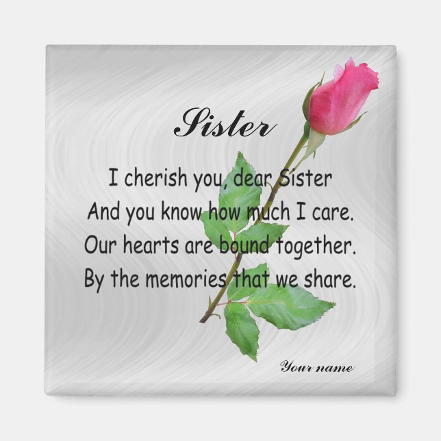 IMÁN PERSONALIZAR SISTER -MAGNET (Frente)