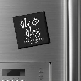 Imán Personalized Black Wedding Favor