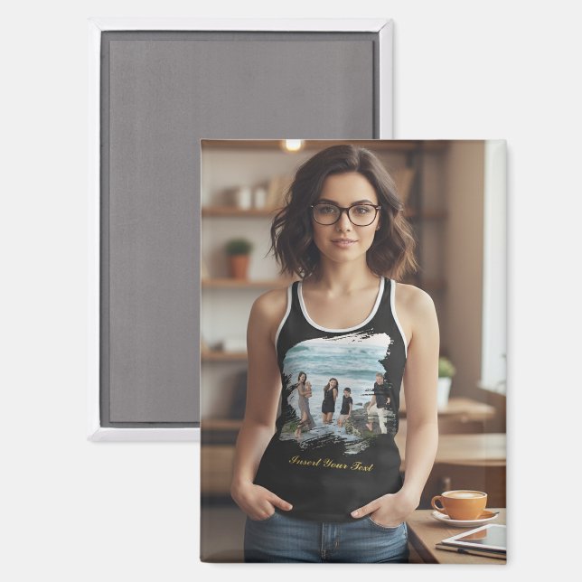 Imán Personalized Business Logo or Image Rectangle (Anverso/Reverso)