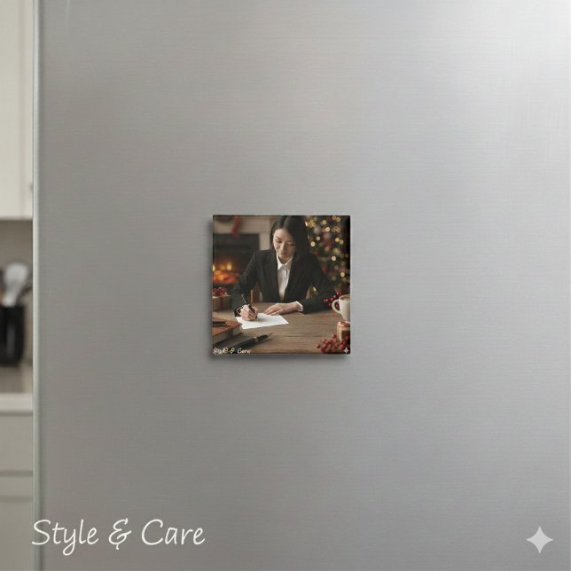 Imán Personalized Business Logo or Image Square (Personalized Business Logo or Image Square Magnet)